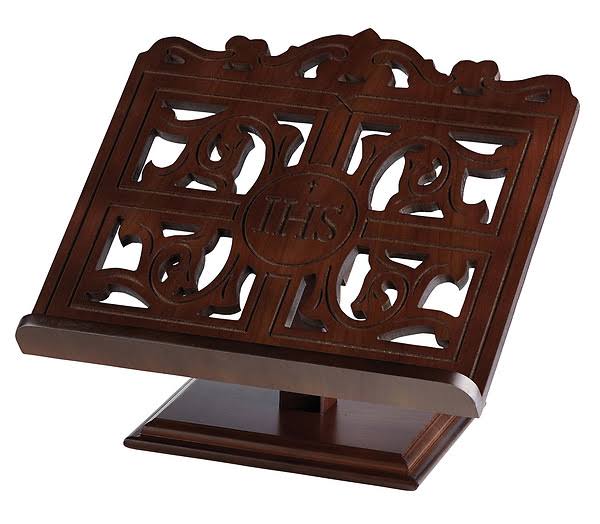 Walnut Wood Bible Stand G4876