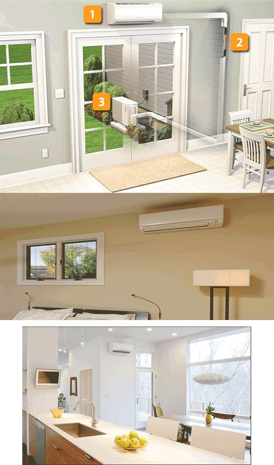 18,000 BTU Wall Mount Ductless Mini-Split Cool & Heat Pump System 1.5 Ton R364479