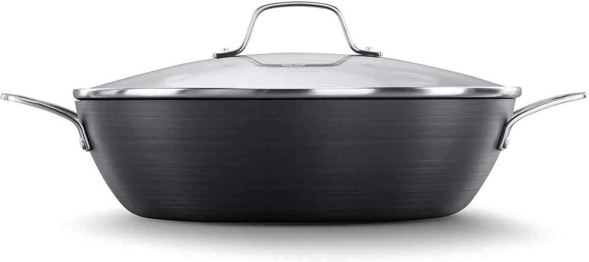 12-Inch Grey Nonstick All Purpose Pan with Cover X6856