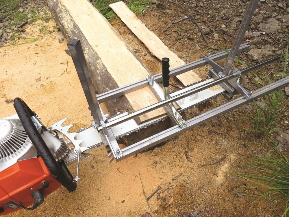 Portable Aluminum Steel Saw Mill 36 Inch Planking Lumber Cutting Bar L40729