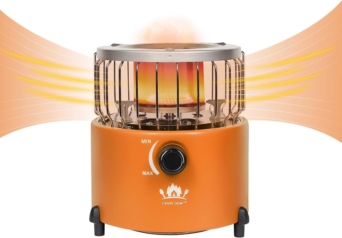 2 in 1 Portable Propane Heater & Stove, Navy Blue S4194