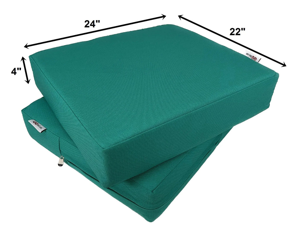Patio Chair Cushion Pad Cover 24"X22"X4" Peacock B60905