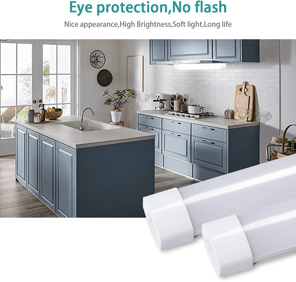2 Pack 2FT 18W 5000K IP66 Waterproof LED Shop Light L8669