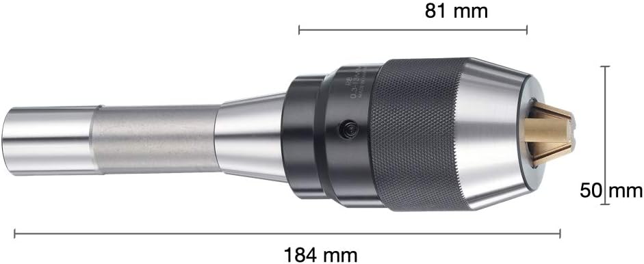 1/64"-1/2" Heavy Duty Keyless Drill Chuck with Integrated Shank U54753