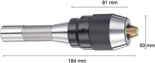 1/64"-1/2" Heavy Duty Keyless Drill Chuck with Integrated Shank U54753