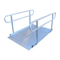 Aluminum Wheelchair Entry Ramp with Handrails Q302836