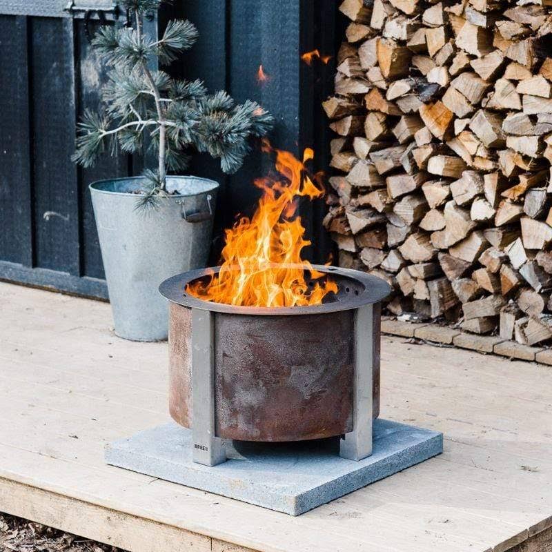 Stainless Steel Smokeless Fire Pit with SearPlate Rim A62203