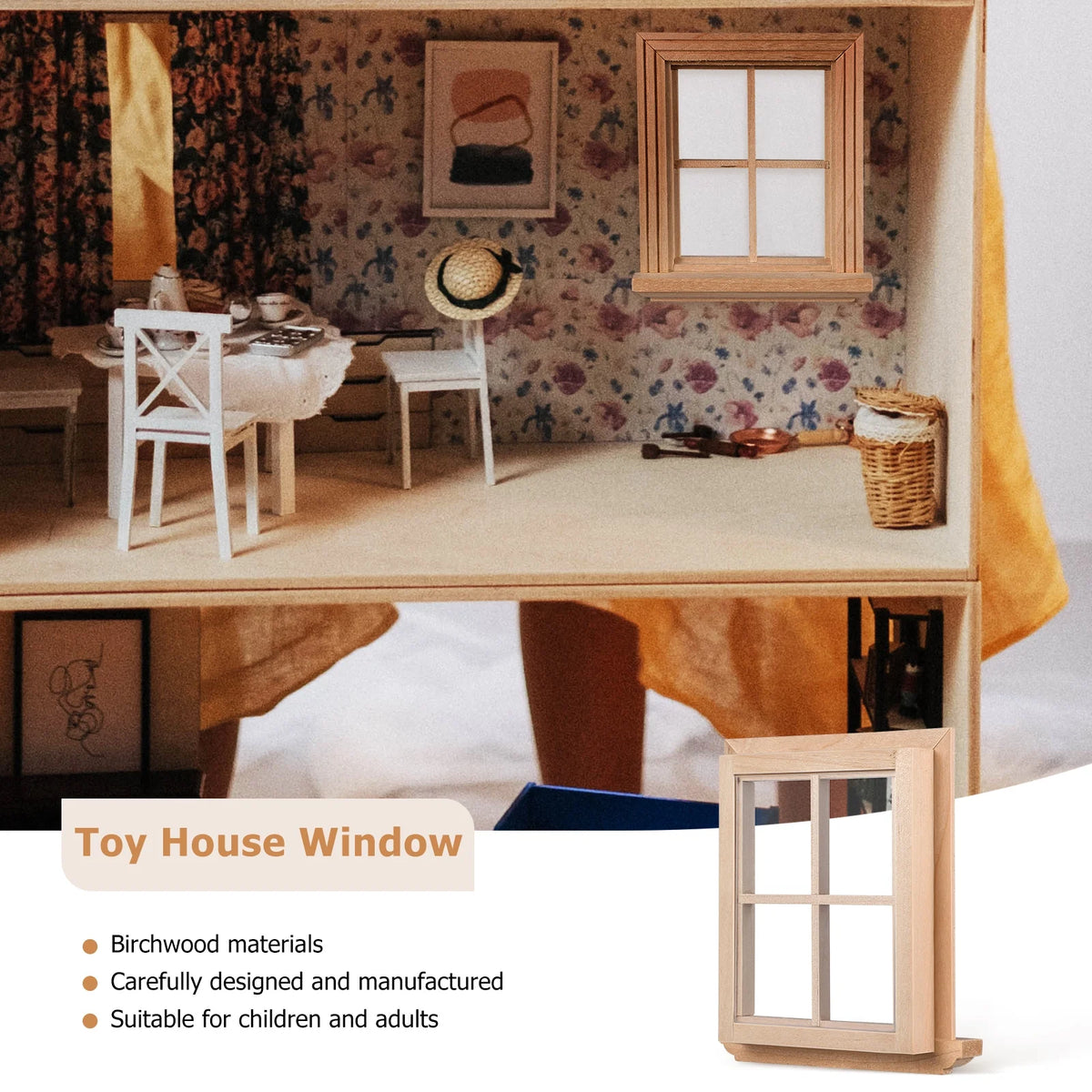 1 12 Scale Arched Wood Dollhouse Door V53313
