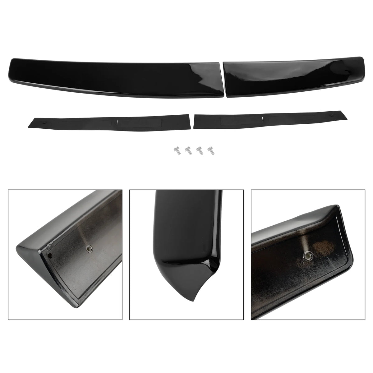 Gloss Black Rear Twin Barn Door Trunk Spoiler W81447