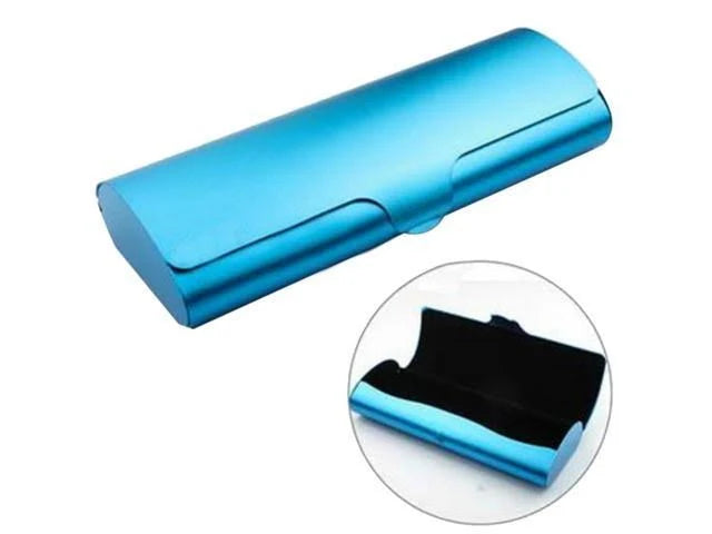 Blue Metal Glasses Case Z788