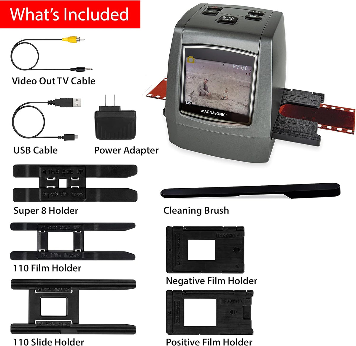 22MP Film Scanner with 2.4 LCD Screen F718034