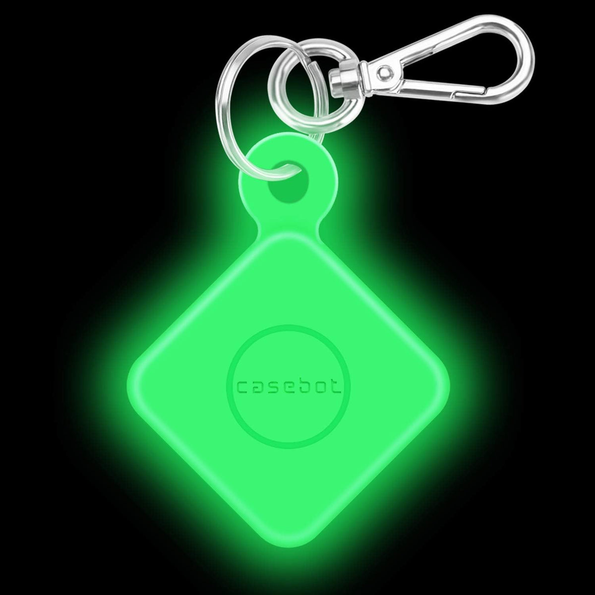Black Silicone Case with Carabiner Keychain for Tile Pro A651