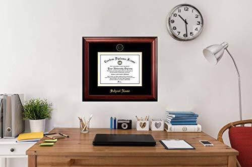 Gold Embossed Diploma Frame with Campus Images Lithograph M818