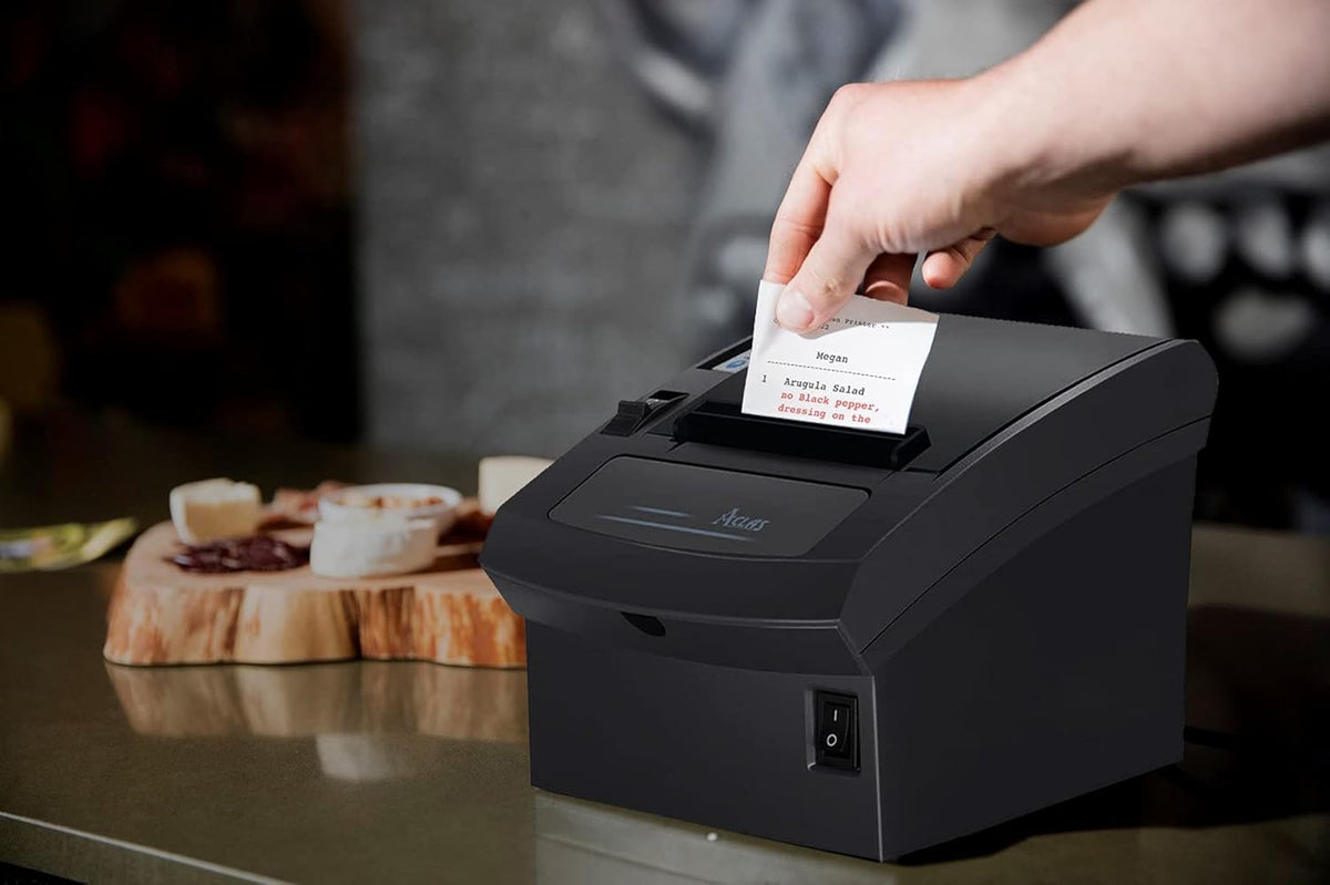 3'1/8 Thermal Receipt Printer 80mm with Auto Cutter Cash Drawer I734425