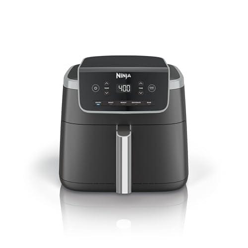 4-in-1 Air Fryer with 5 QT Capacity, Nonstick Basket & Crisper Plate, Grey H410