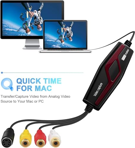 Video Capture Card, USB2.0 Video Capture Device, RCA to USB Converter X964489