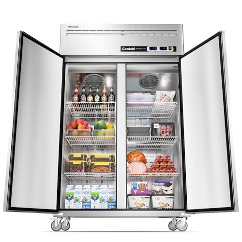 72" W 54 Cu.ft Commercial Refrigerator and Freezer Combo O679311
