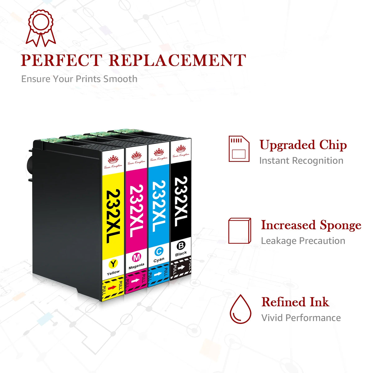 232XL Ink Cartridges 4 Pack Black Cyan Magenta Yellow S83559