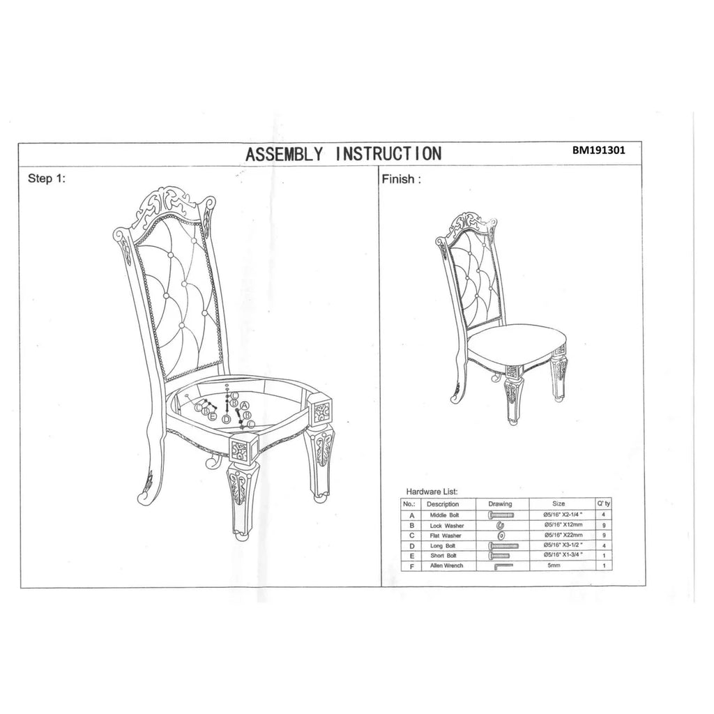Brown Faux Leather Dining Side Chair Set of 2 Q8005