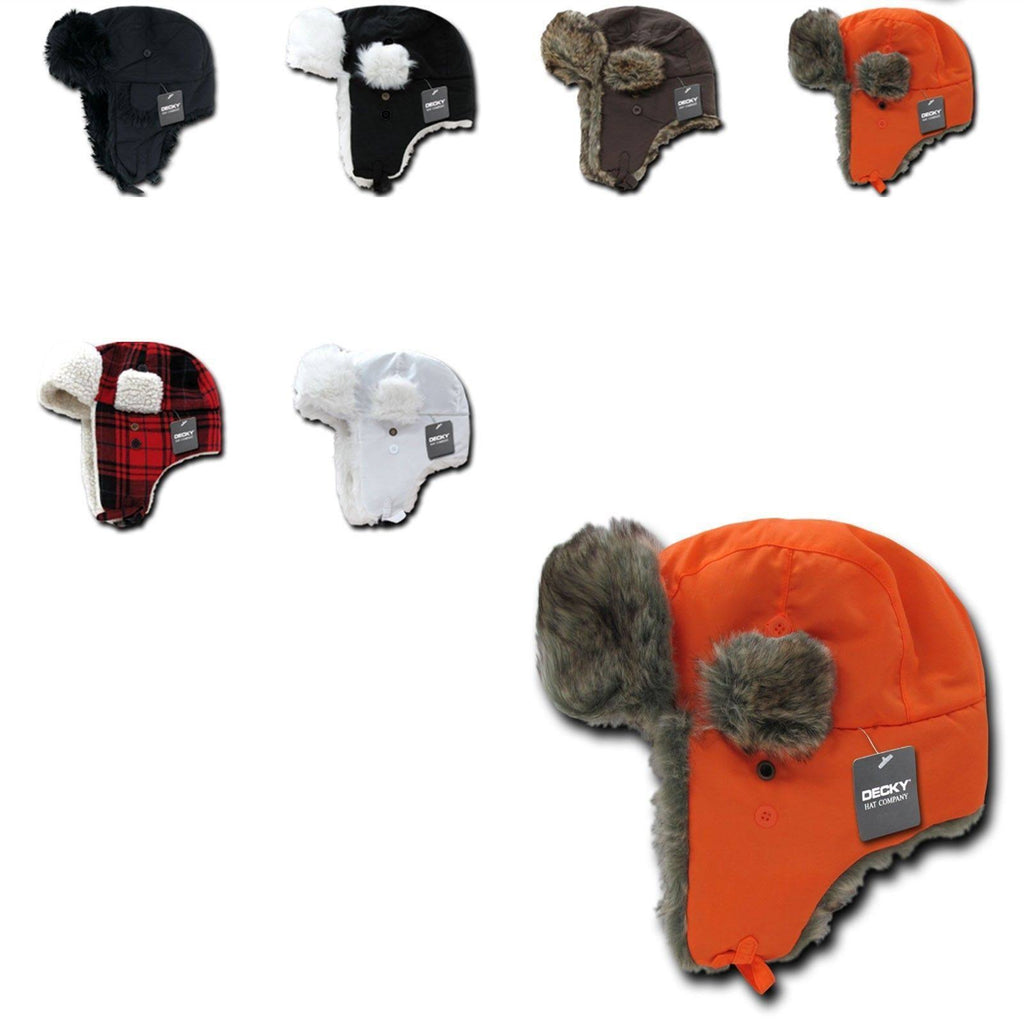 1 Dozen Faux Fur Ear Flap Hat Cap G3468