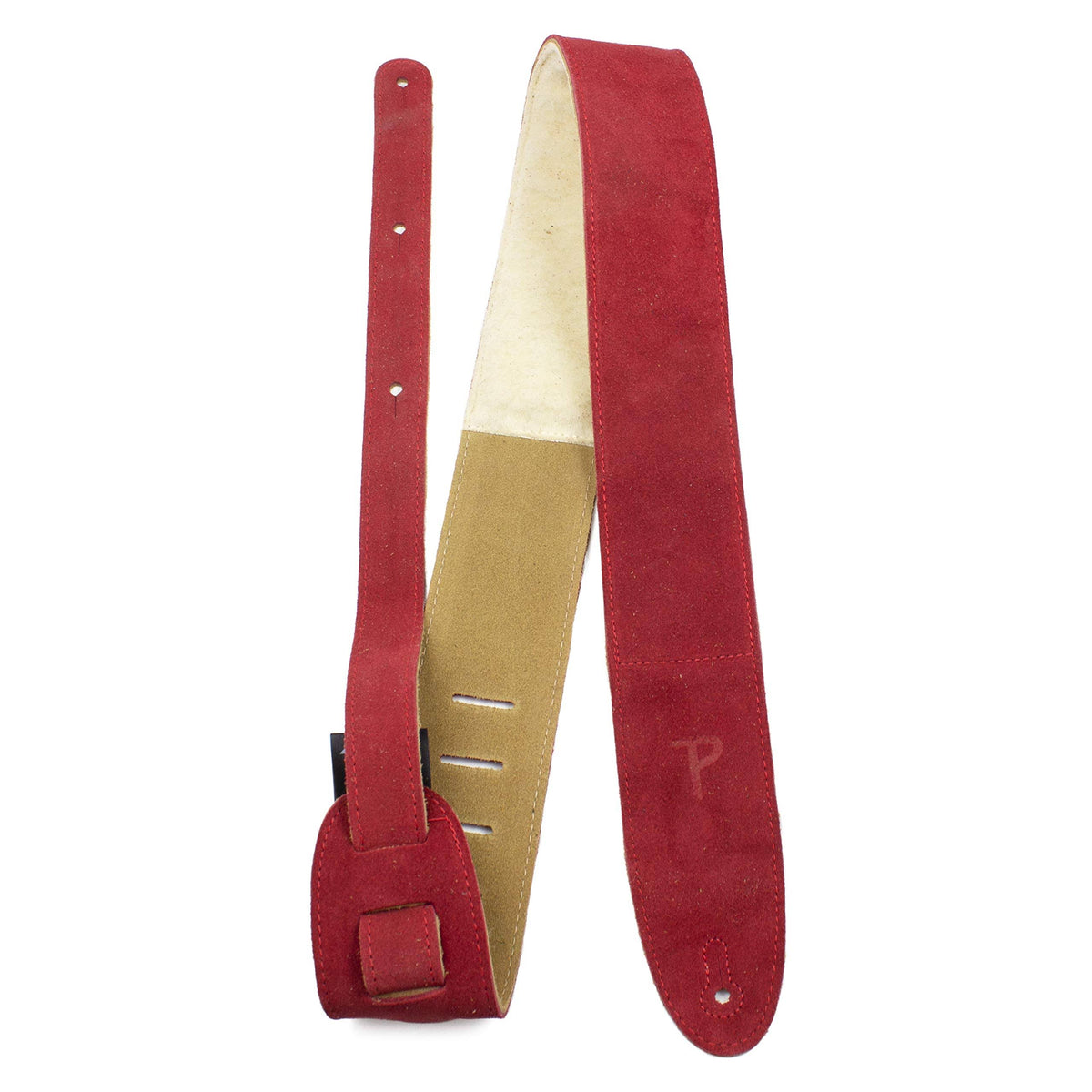 2.5-inch Soft Suede Guitar Strap with Sheep Skin Pad E628328