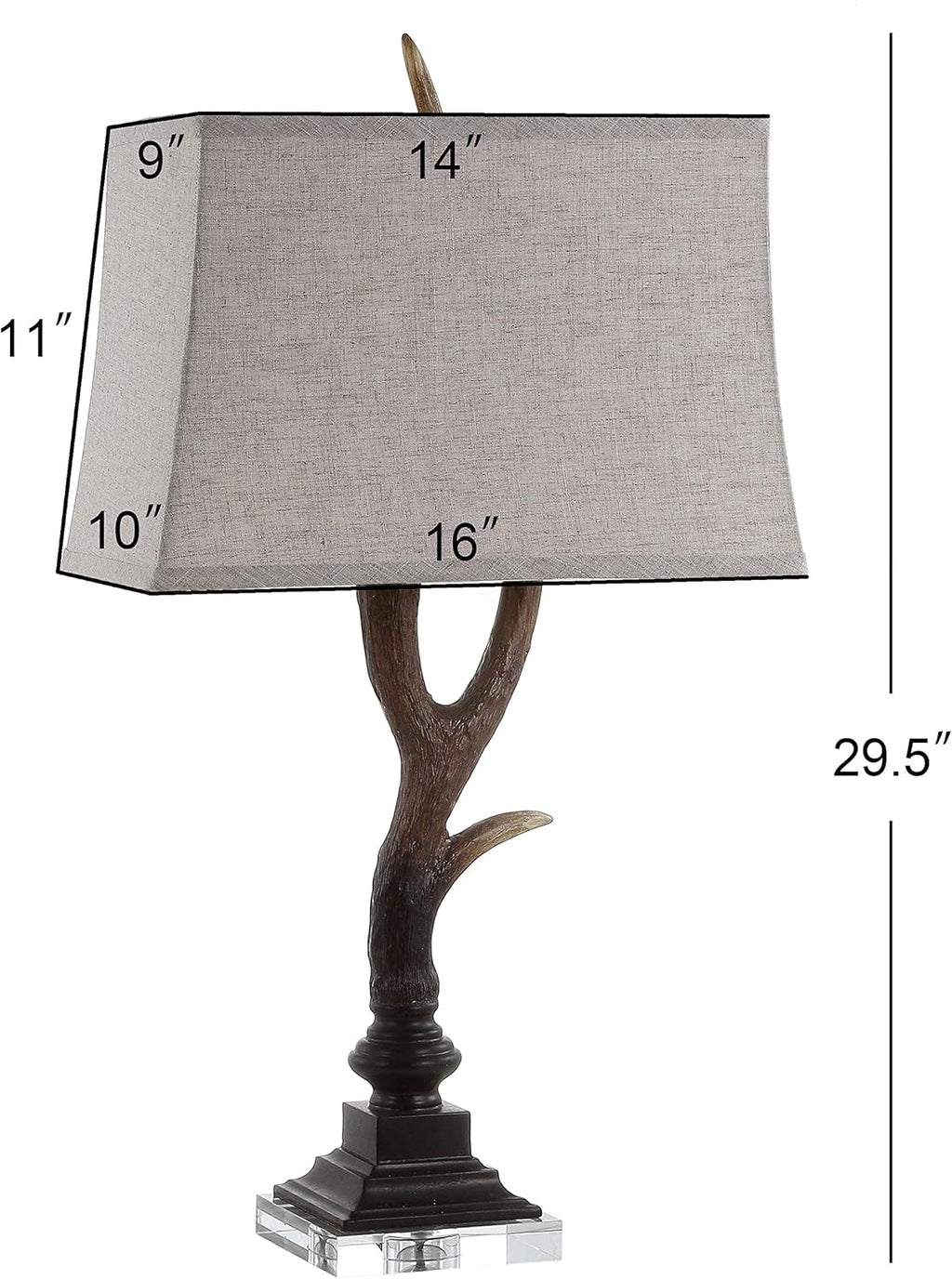 Rustic Resin/Crystal LED Lamp N278497