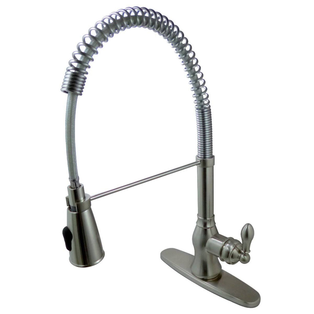 Polished Chrome Pull Down Single Handle Kitchen Faucet N7267
