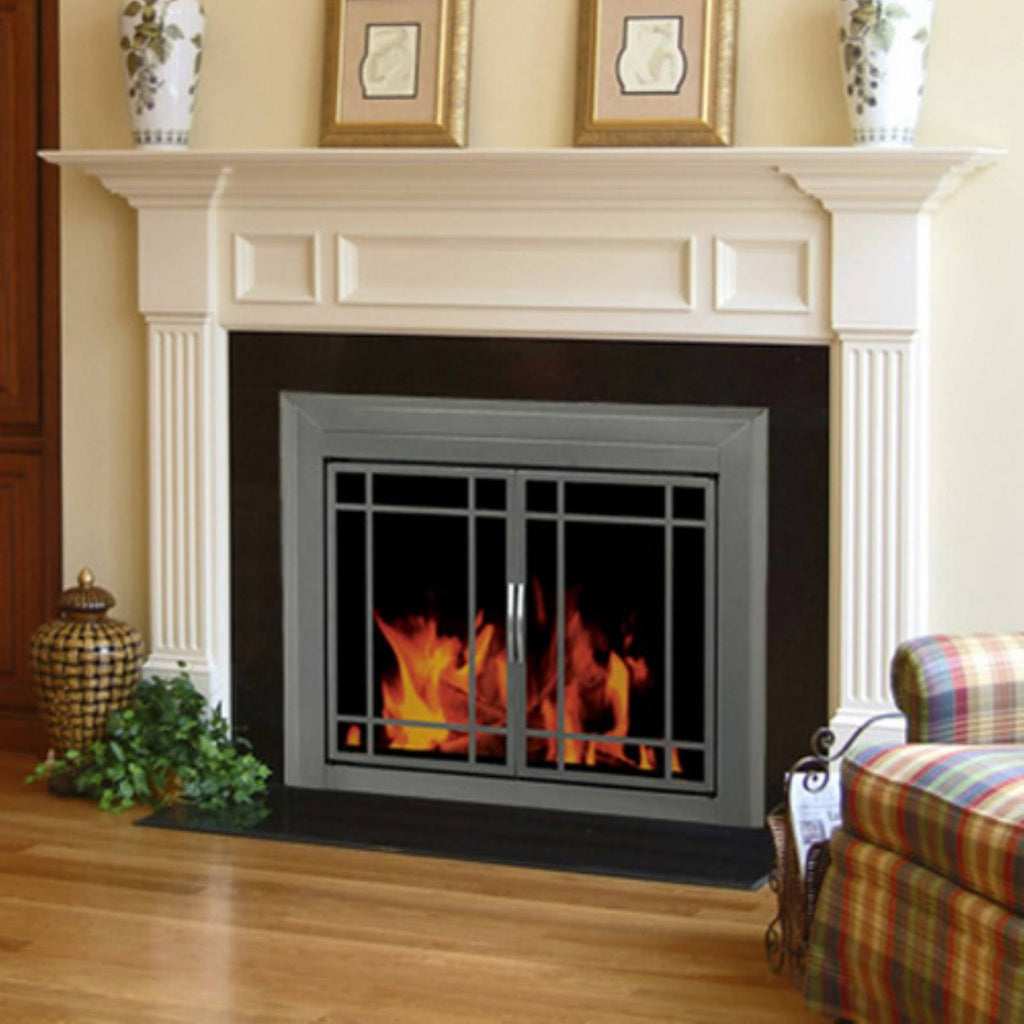 Small Glass Fireplace Doors K977