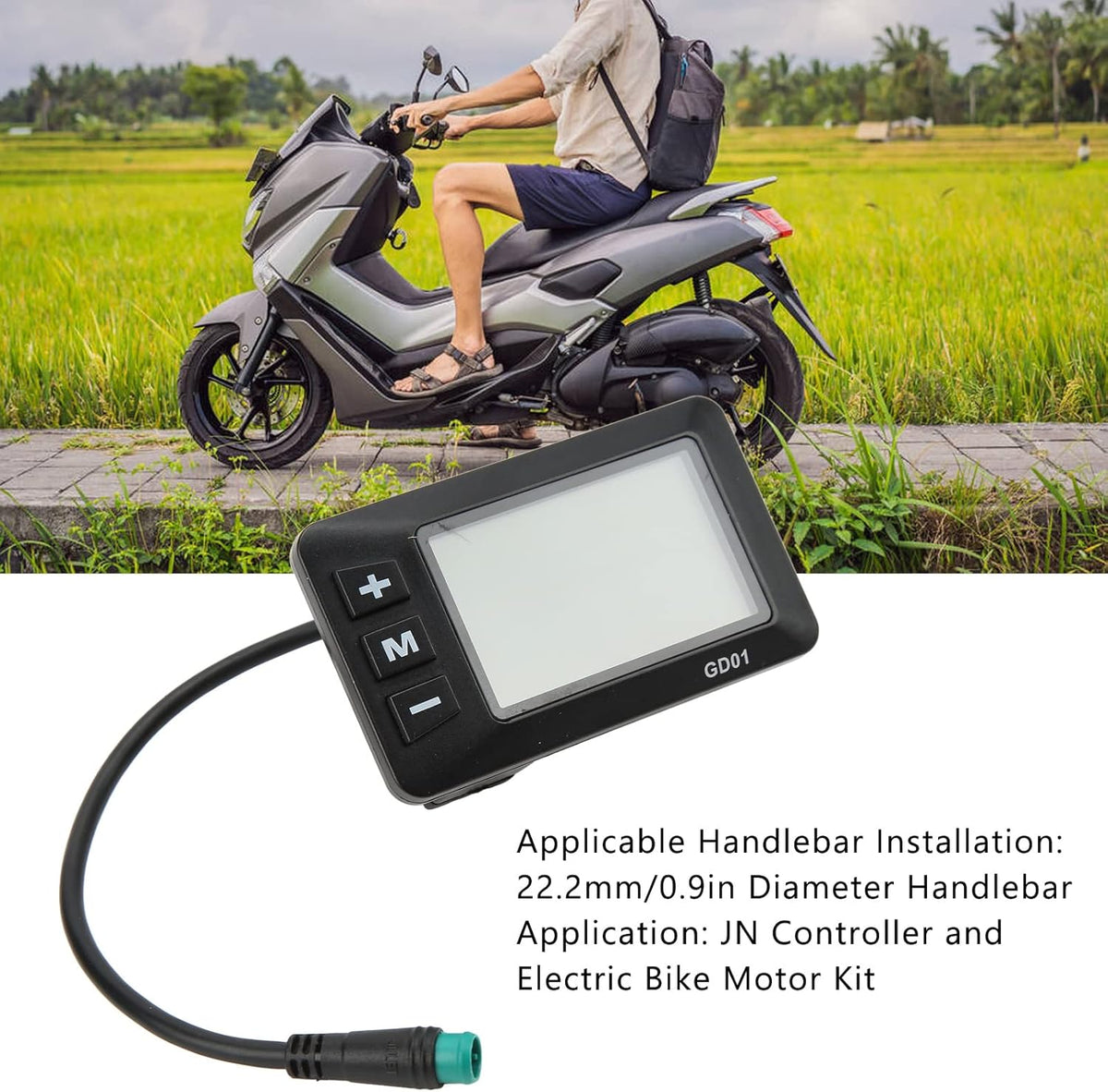 5 Pin Waterproof Speedometer and Odometer with Backlight LCD Display V426