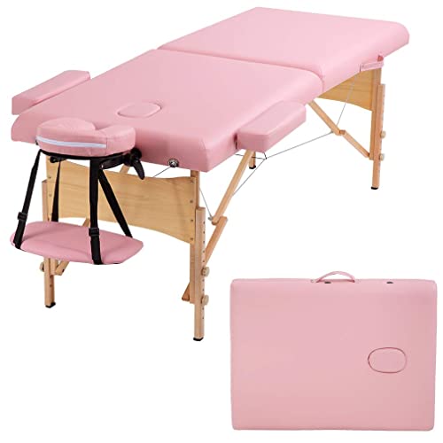Blue 84 in Portable Massage Bed with Carry Case M1301