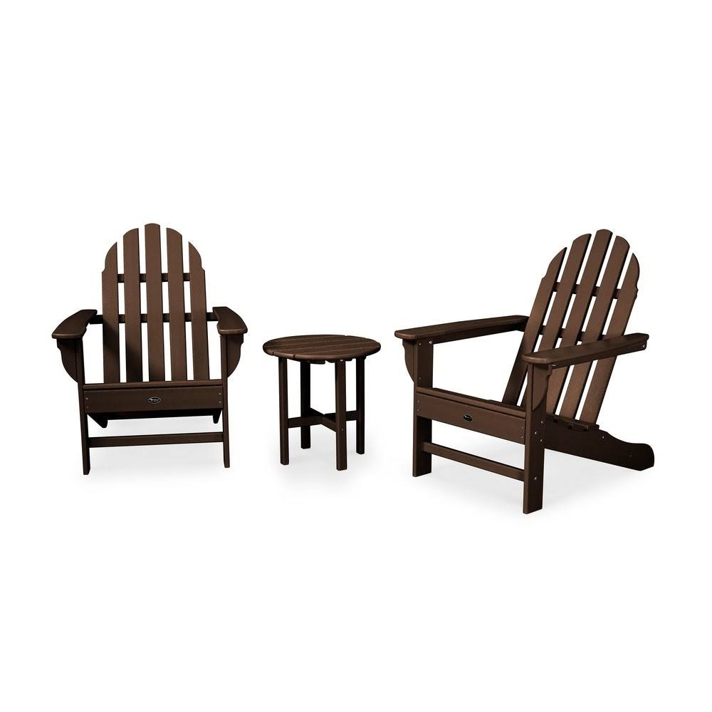 3-Piece Pacific Blue Adirondack Set D8771