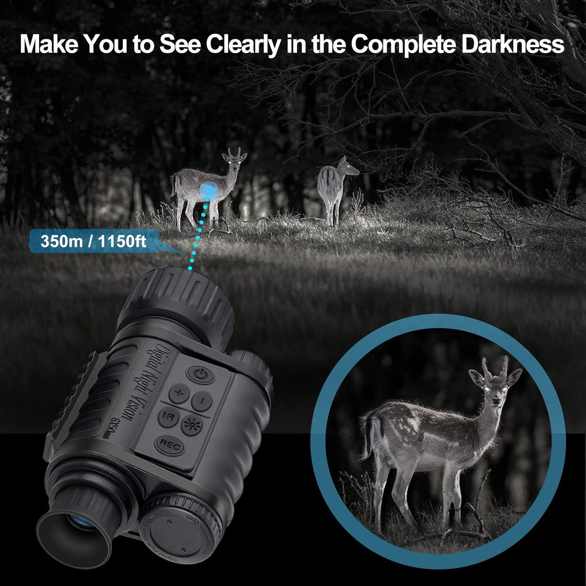 Night Vision Monocular 6x50mm with 1.5 inch TFT LCD L3543