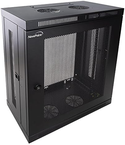 12U Wall Mount Rack 13 Inch Deep Black N99869