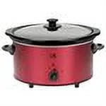 3.7-Quart Red Stainless Steel Slow Cooker X250264
