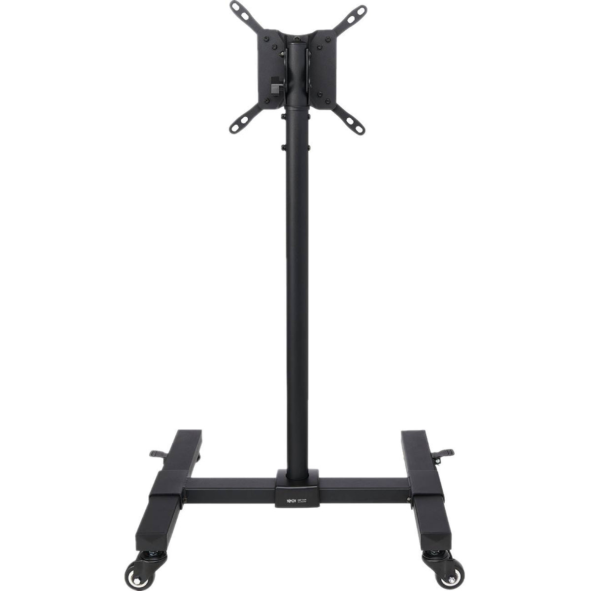 Mobile Cart TV Stand Height-Adjustable Locking Casters Black U862