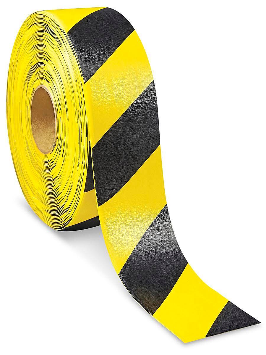 Yellow/Black 3inch x 100ft Industrial Floor Marking Tape F631