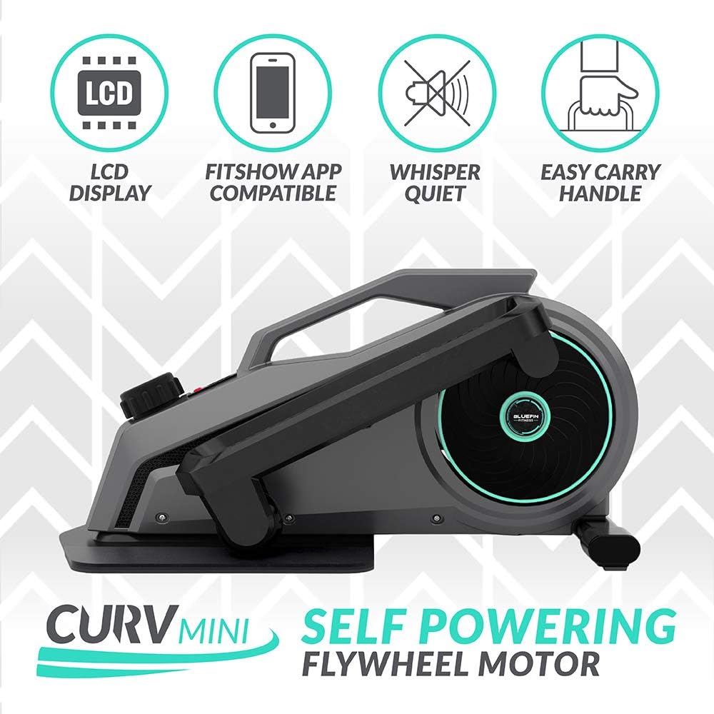 Seated Under Desk Elliptical Trainer with Adjustable Resistance T634986