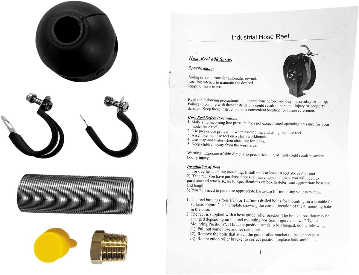 Industrial Stainless Steel Retractable Hose Reel M438305
