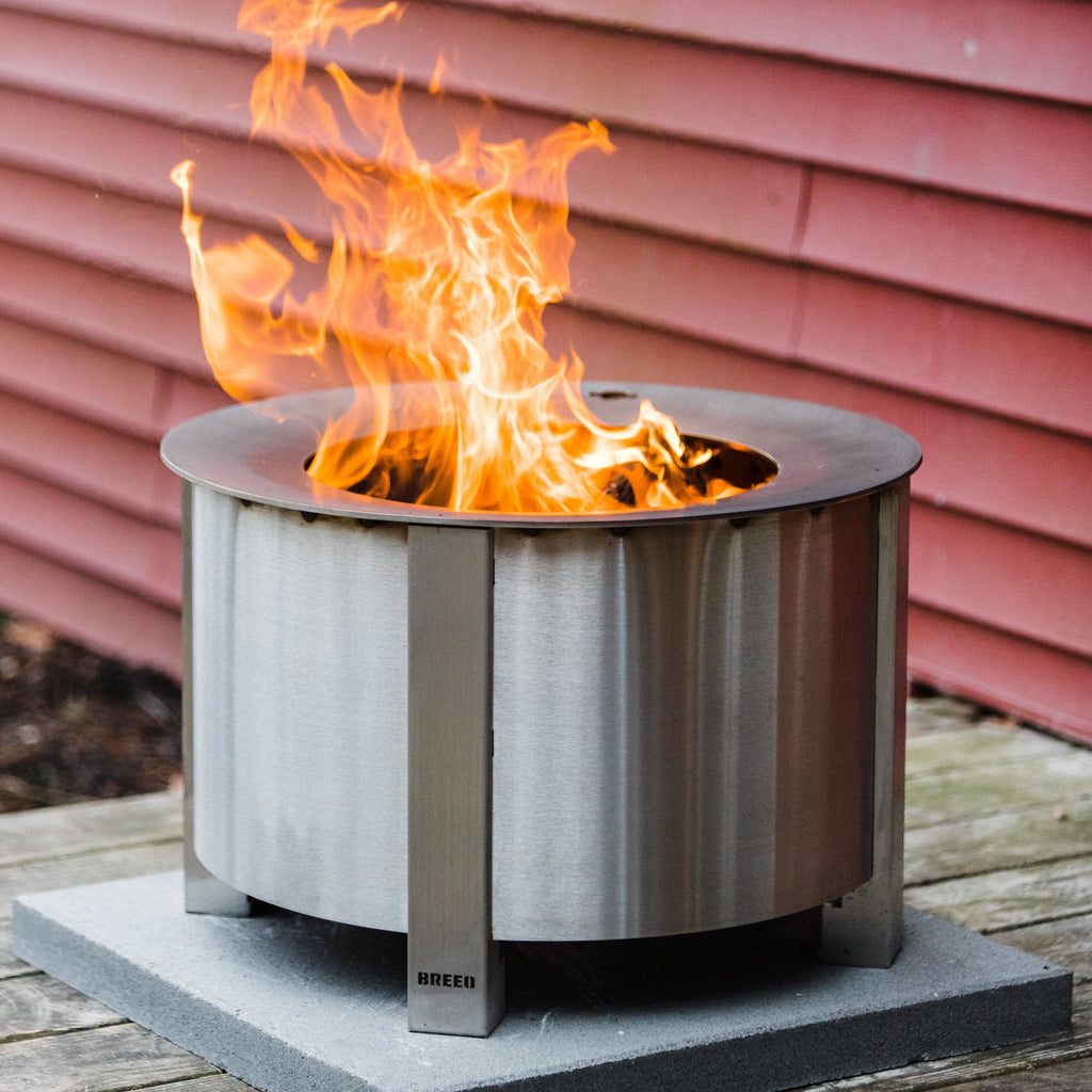 Stainless Steel Smokeless Fire Pit with SearPlate Rim A62203