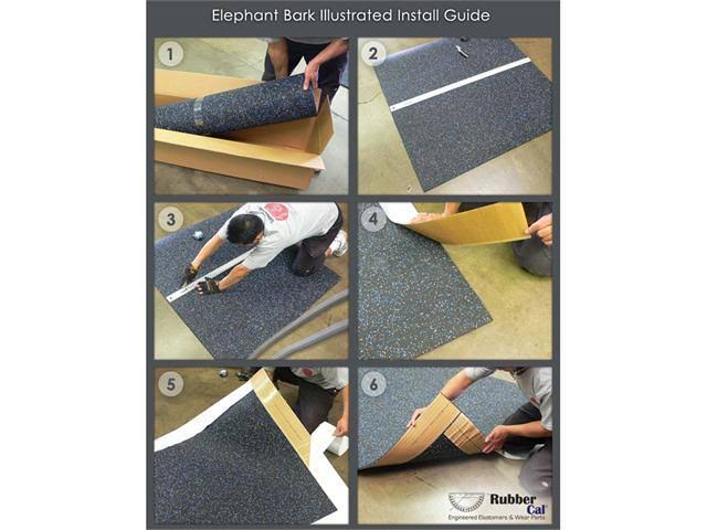 Elephant Bark Candy Corn 4 ft. x 4.5 ft. Rubber Flooring L227