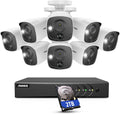 16CH 5MP Lite CCTV Camera System with 8 × 1080P Weatherproof Bullet Security Cameras, 2 TB Hard Drive B28750