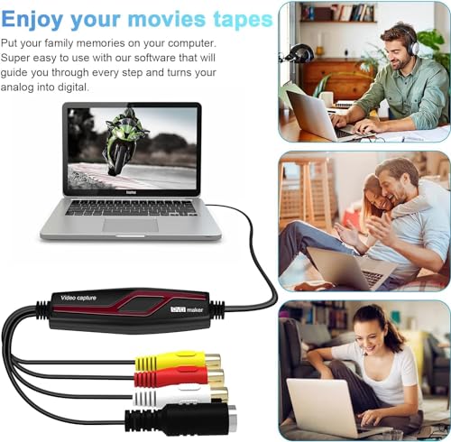 Video Capture Card, USB2.0 Video Capture Device, RCA to USB Converter X964489