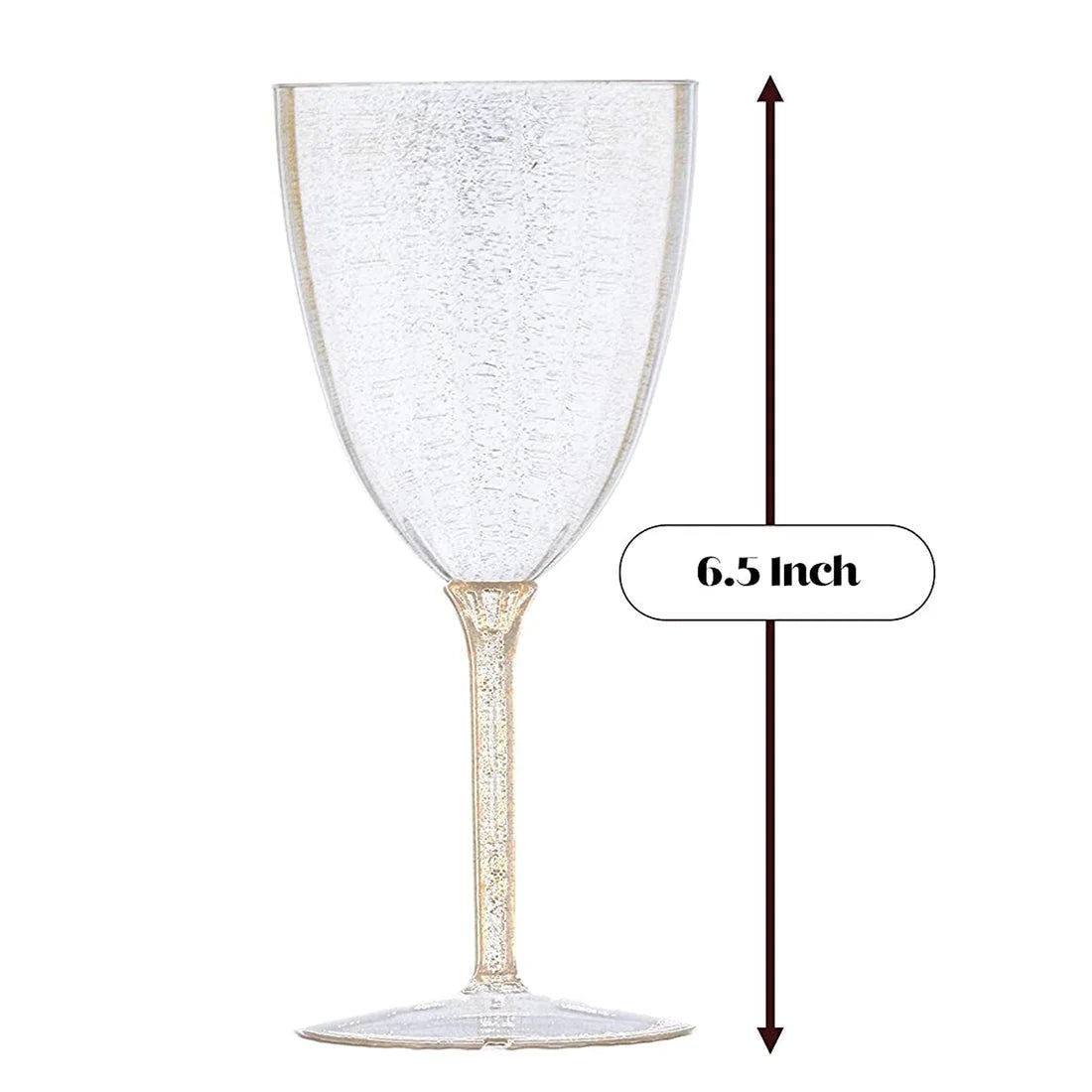 7 Oz Pack of 16 Disposable Plastic Wine Glasses G4209