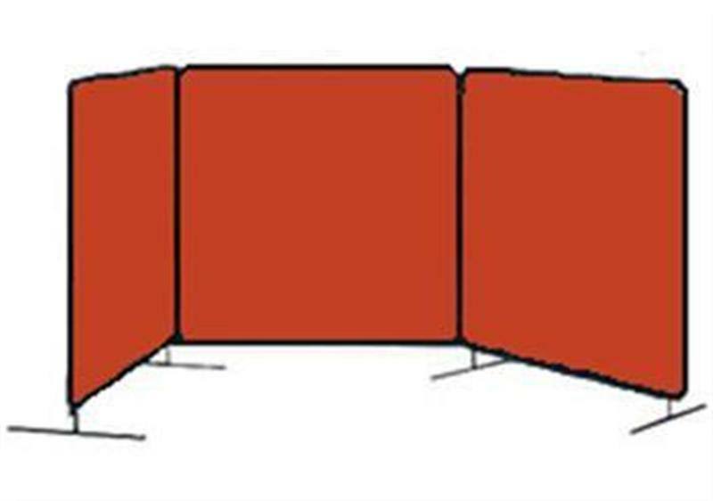 6 x 6 Orange Flame Retardant Vinyl Screen (3 Panels) D8727
