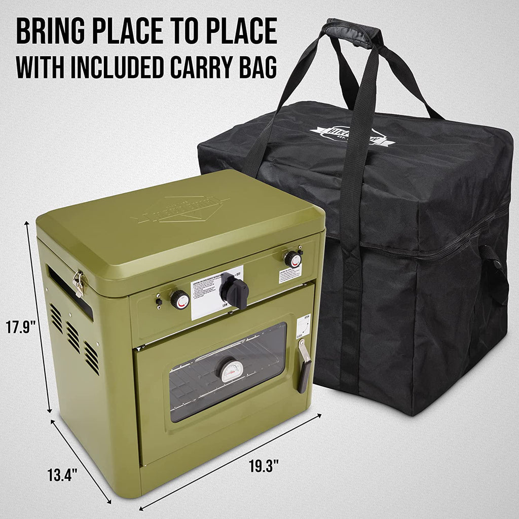 2 Burner Portable Propane Camping Stove with Carry Bag Y261