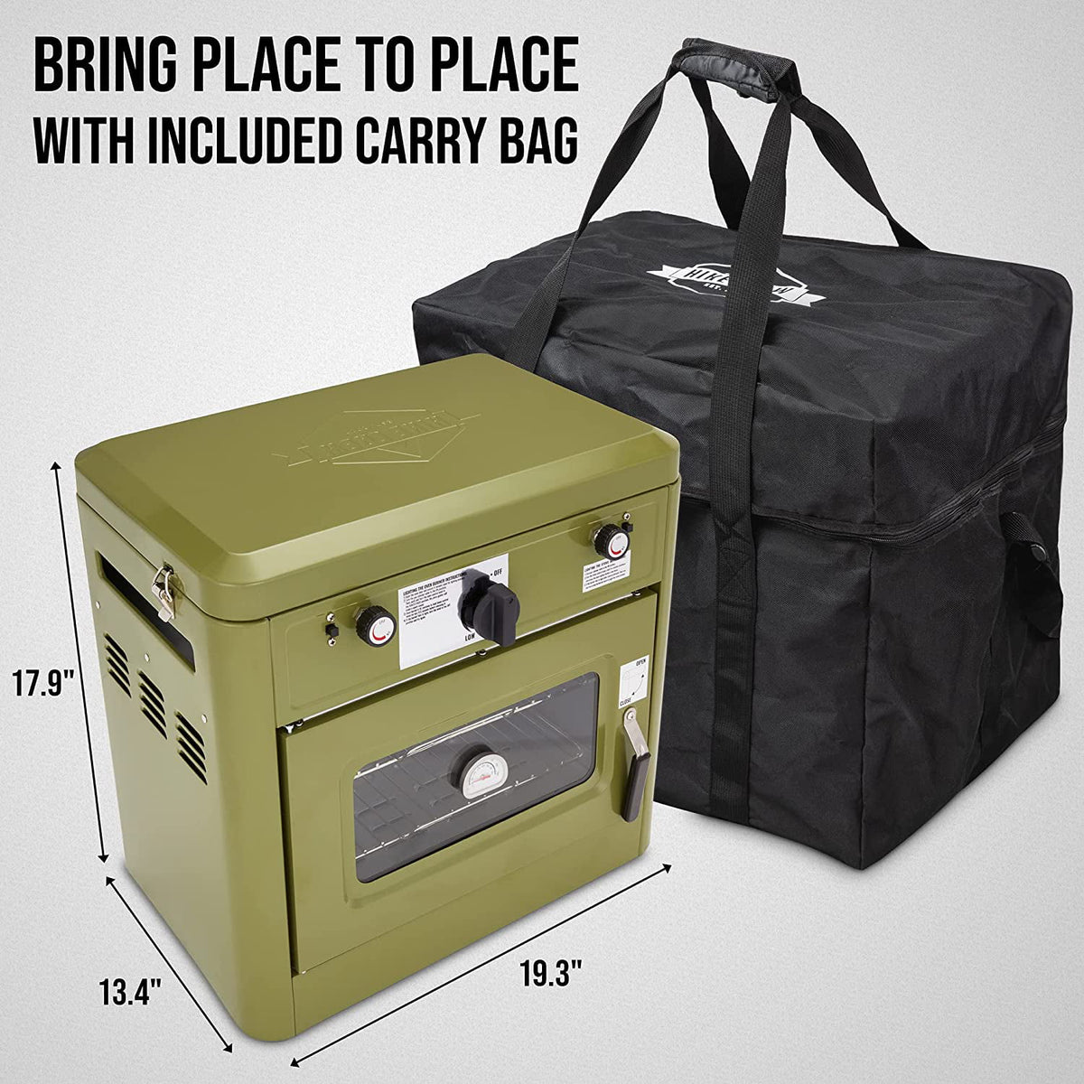 2 Burner Portable Propane Camping Stove with Carry Bag Y261