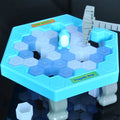 Penguin Ice Kids Puzzle Game Break Ice Block Hammer Trap Party Toy Q556