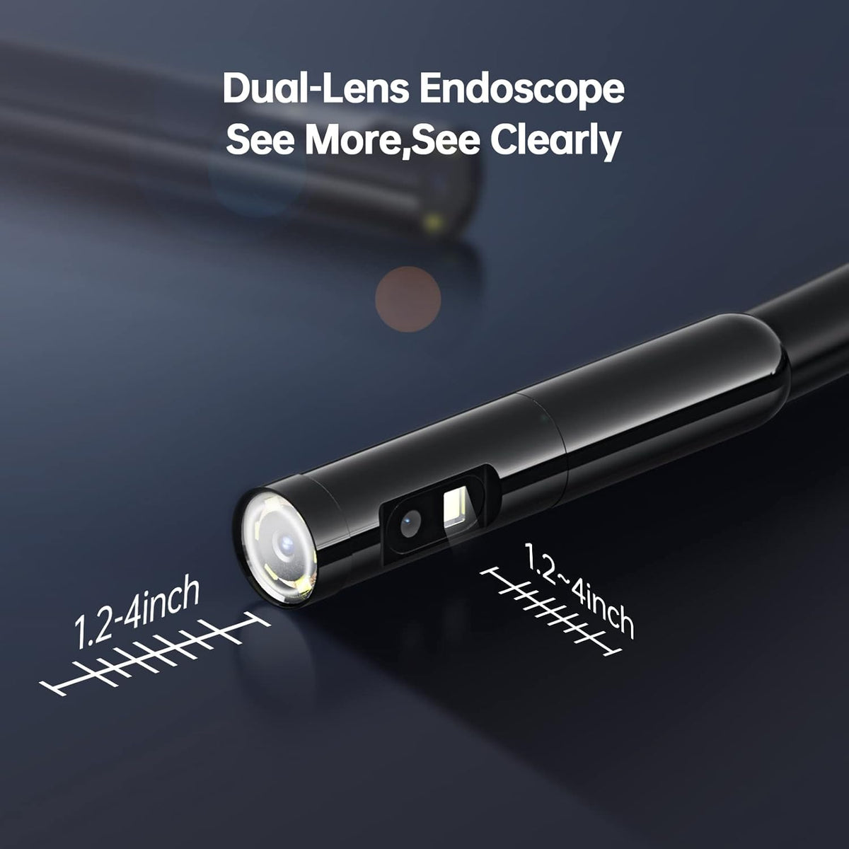 50FT Dual Lens Sewer Inspection Camera with 4.5'' Screen U642472