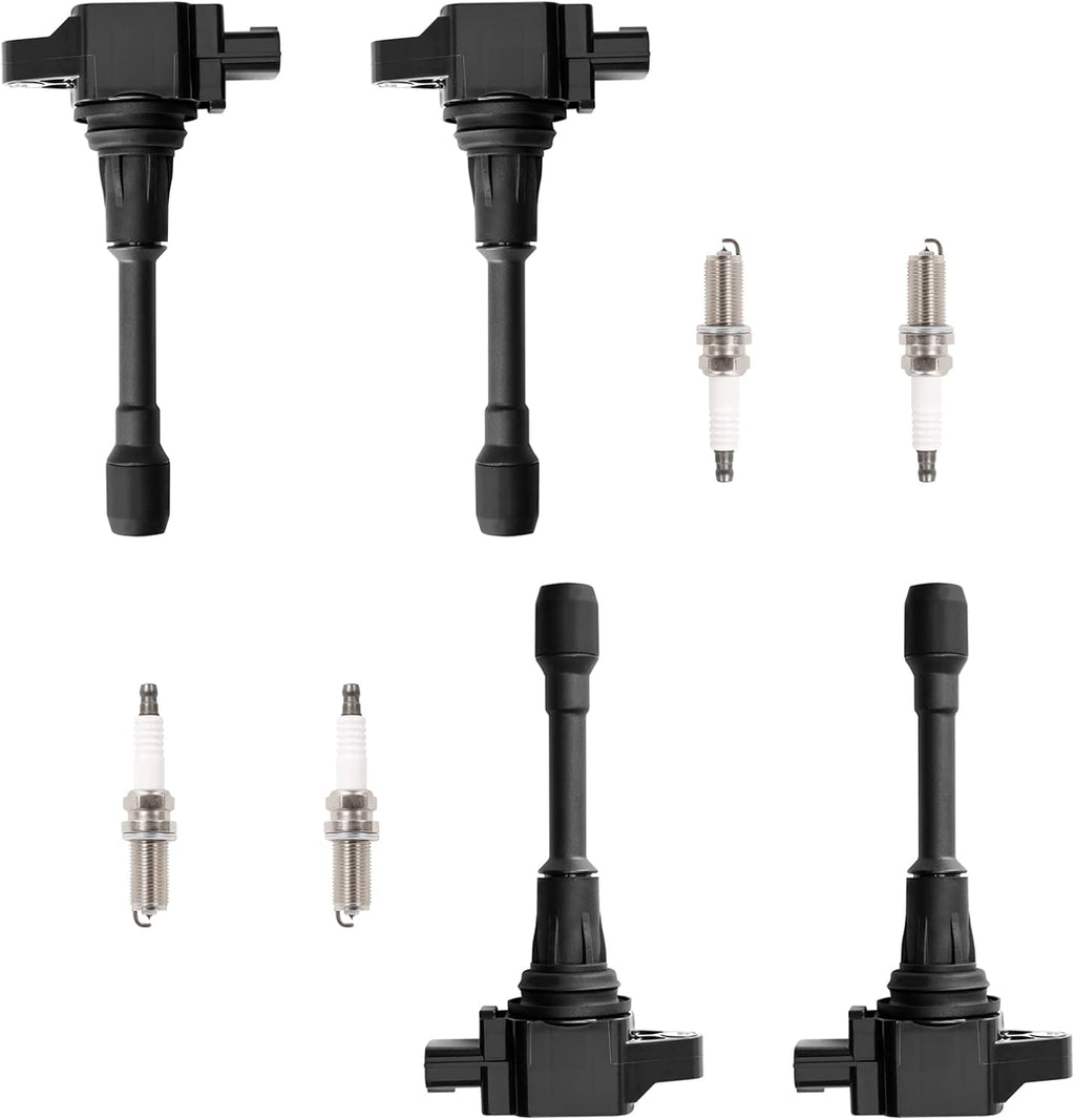4pc Ignition Coil Pack And Spark Plug Compatible With Nissan Versa 2012 2013 2014 1.6L J3650