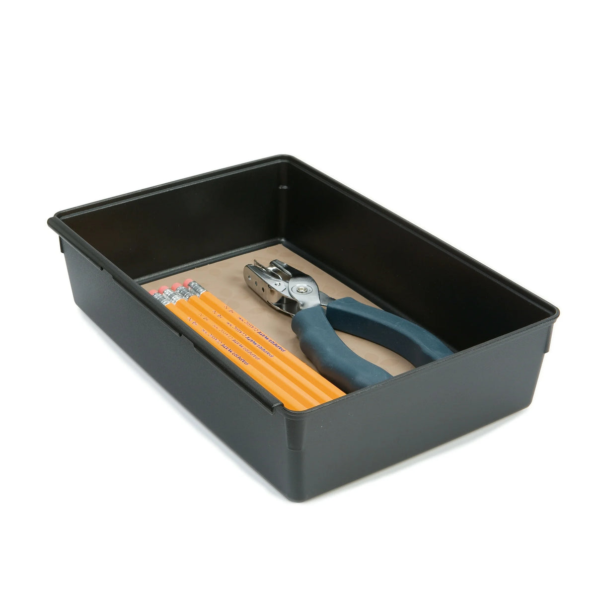 6x 9 Black & Gray No-Slip Interlocking Drawer Organizer A248442